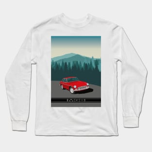 MGB GT Post-Card Style Poster Long Sleeve T-Shirt